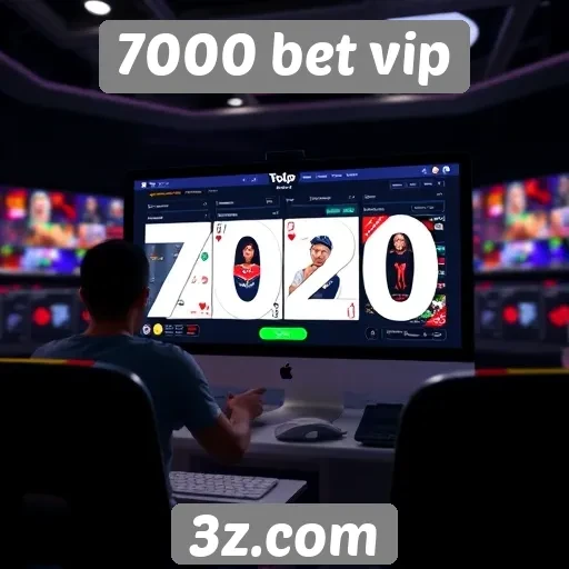 Interface do usuário é um foco no 7000 bet vip